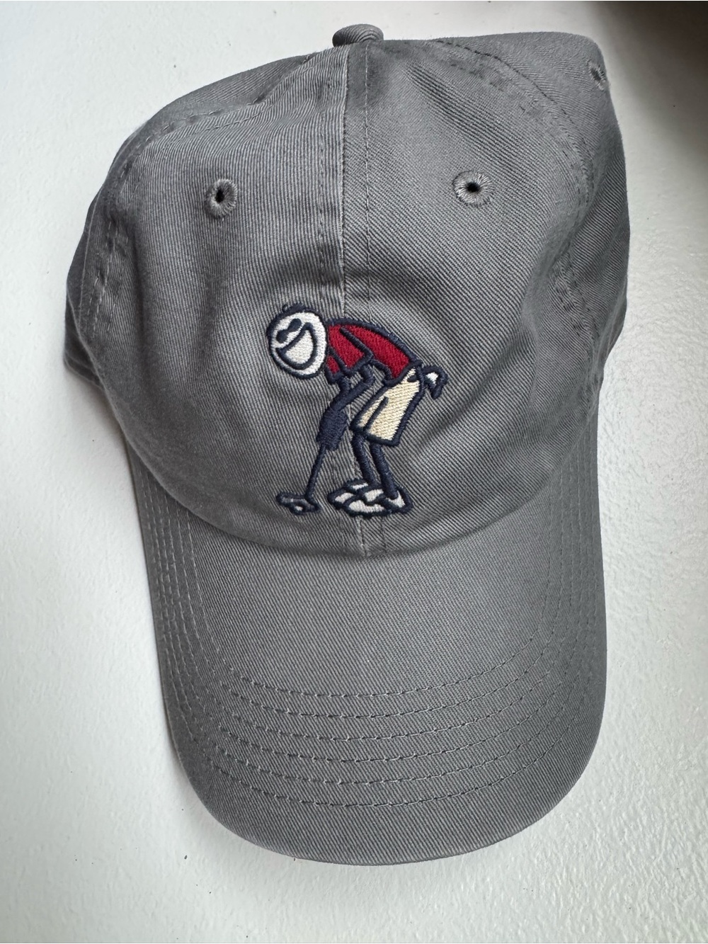 Life Is Good Gray Jake Golf Stick Figure Caps